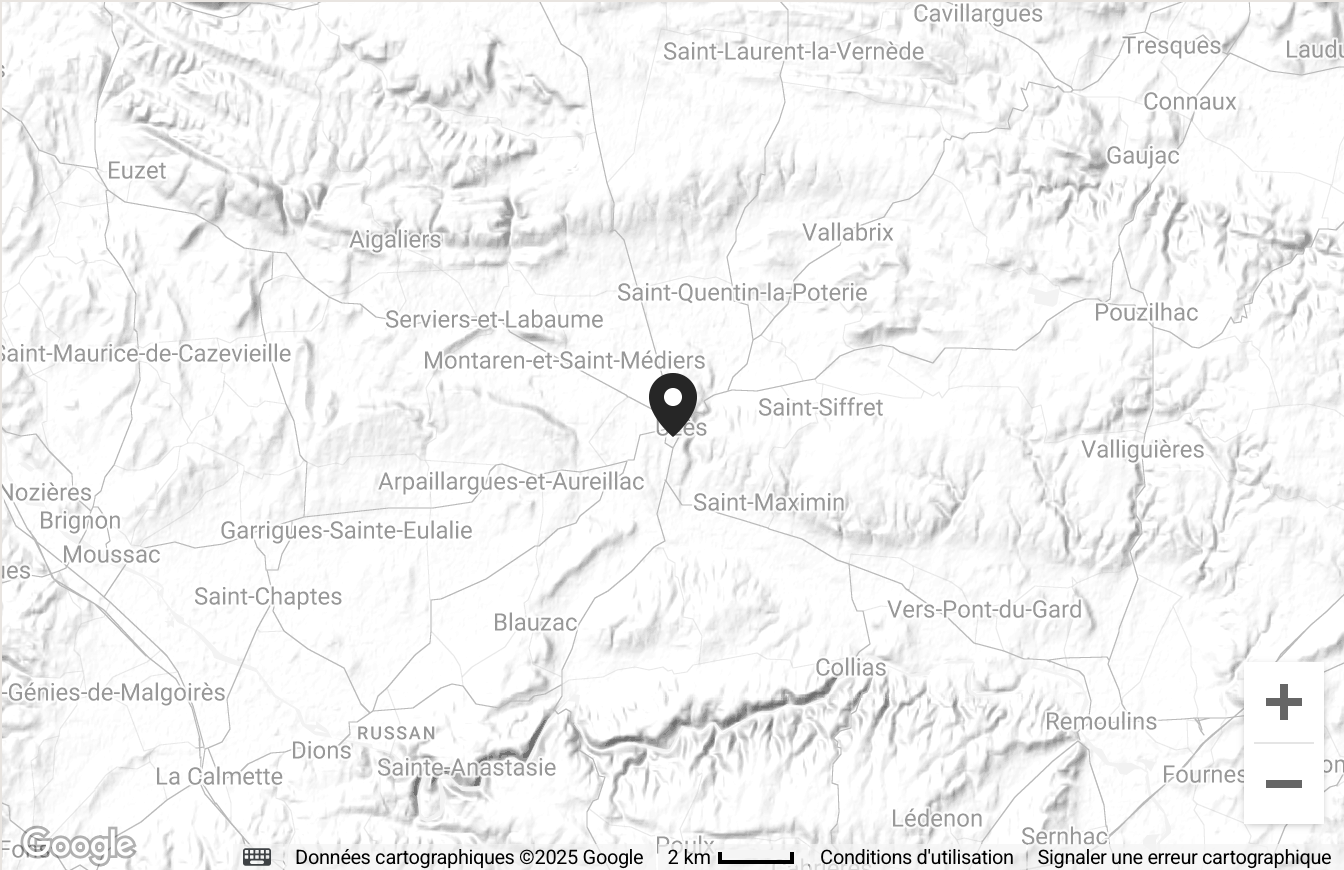 Carte Uzès